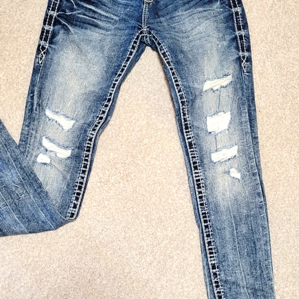 Ladies skinny jeans by Rock Revival. Sz.28